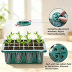 Premium Seed Starter Tray Kit with Integrated Grow Lights - 5 Pack