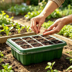 Premium Seed Starter Tray Kit with Integrated Grow Lights - 5 Pack