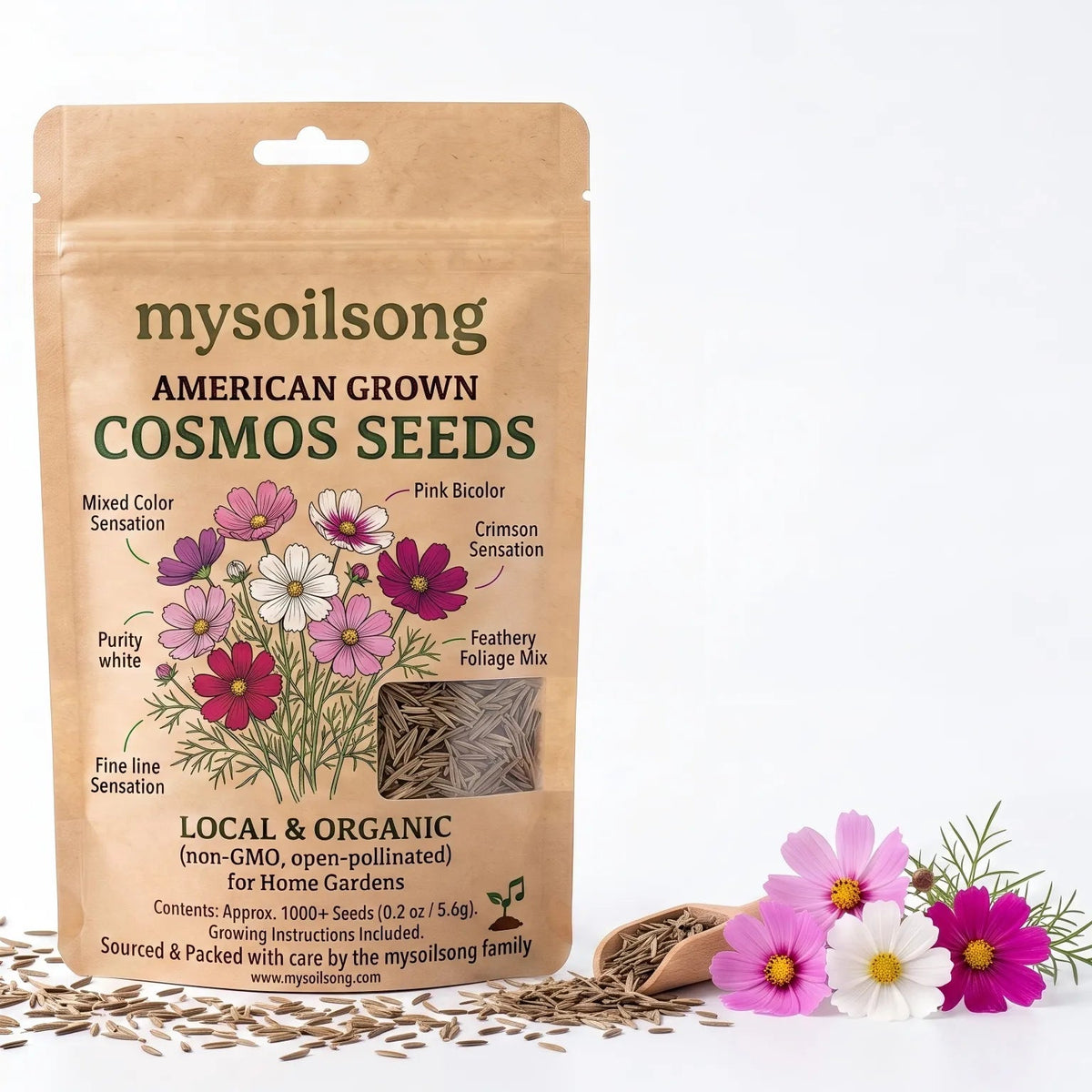 Cosmos Seeds - 1000 Seeds - mysoilsong